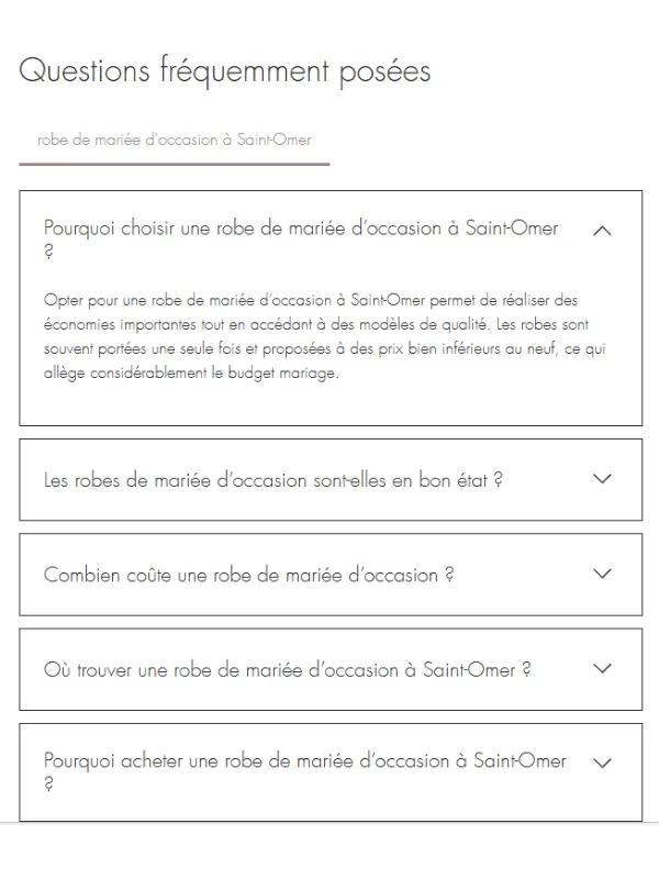 exemple de FAQ
